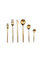 Globe 36 Pieces Matte Gold Cutlery Set