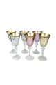 Colorful 6 Pcs Coffee Side Water Glass