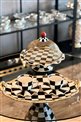 Checkered Black Small Size Cake Stand Wire
