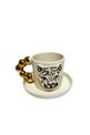 Leopard Figured Single Coffee Cup Set