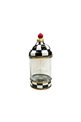 Checkered Black 35cm Glass Jar