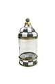 Checkered Gray 35cm Glass Jar