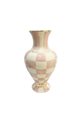 Damalı Pembe 28cm Klasik Vazo