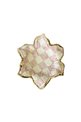 Checkered Pink 30cm Leaf Plate