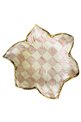 Checkered Pink 35cm Leaf Plate