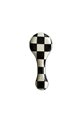 Checkered Black 24cm Spoon Holder