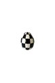 Checkered Black 10cm Decorative Egg