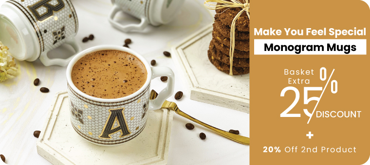 Hermoni Monogram Mugs