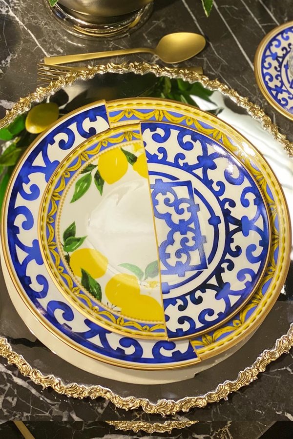 Lemon Series 6-Piece Cake Plate