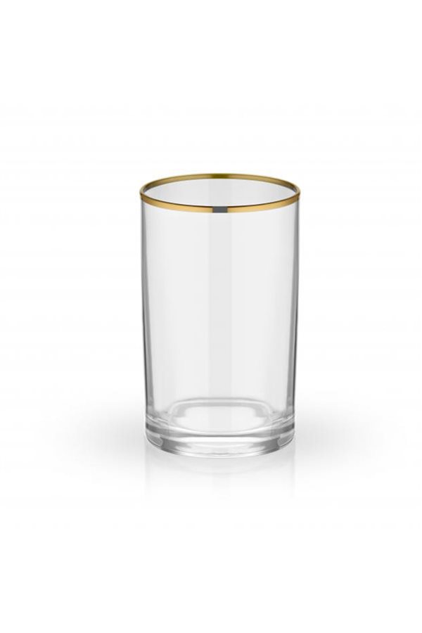 Plain Coffee Side 6-Gold Water Glass