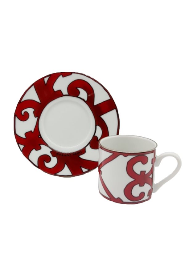 Balcon Pattern Red 6-Piece Cup Set