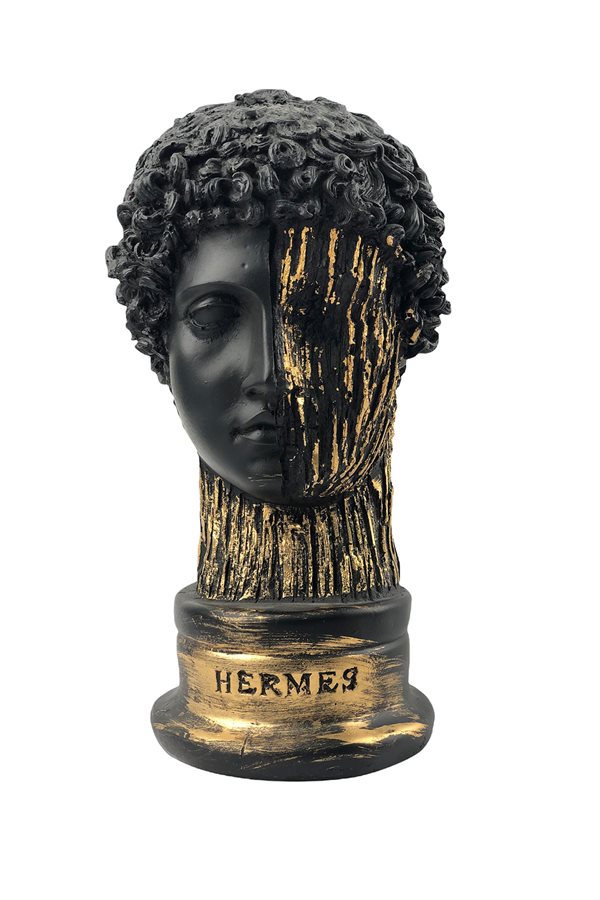 Line Patterned Hermes Bust