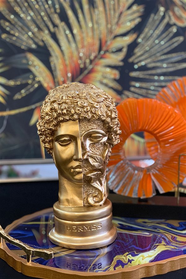 Floral Patterned Hermes Bust