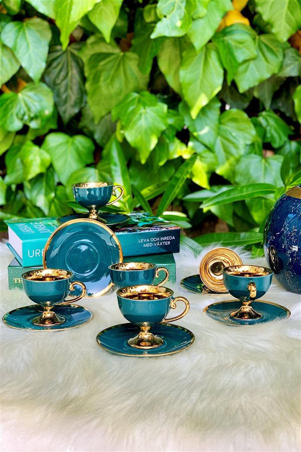 Victoria Series Green Set of 2 Cups