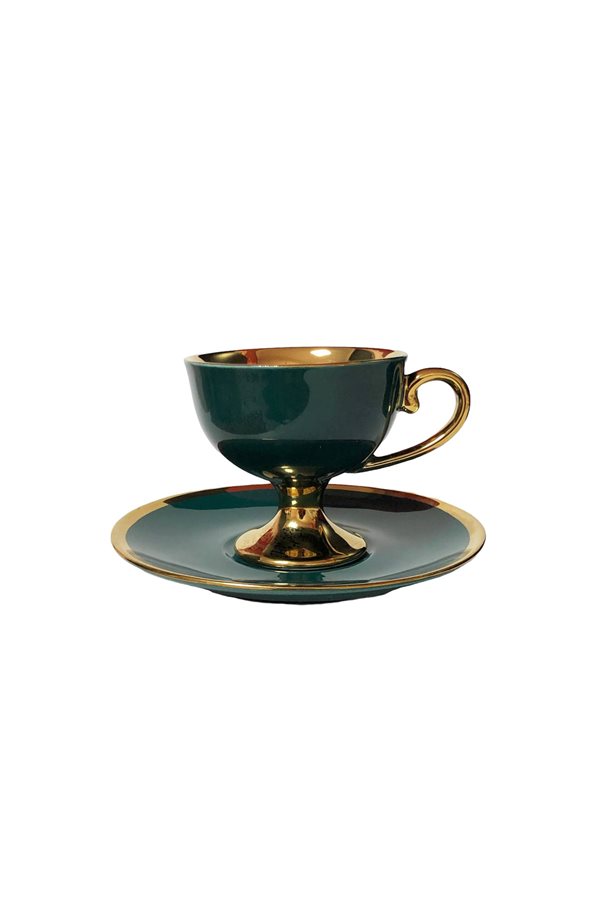 Victoria Series Green Set of 6 Cups