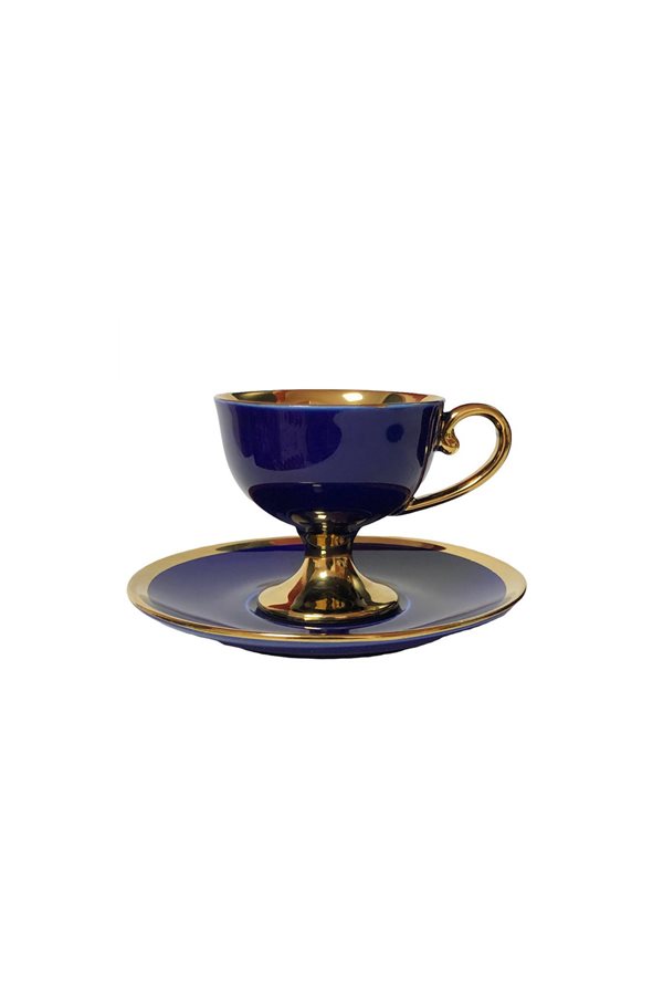 Victoria Series Navy Blue Set of 6 Cups