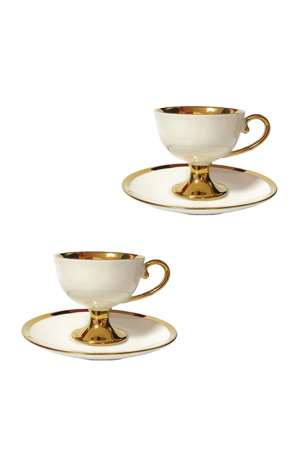 Victoria Series White Set of 2 Cups