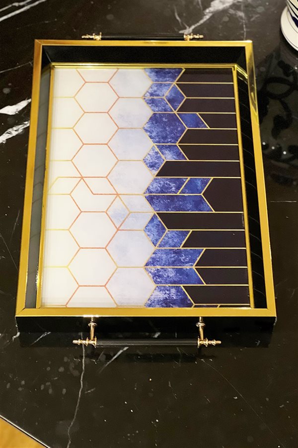 Vave Honeycomb Pattern Decorative Tray