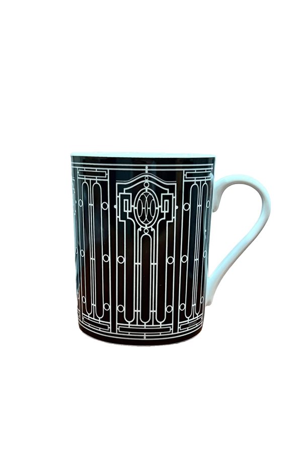 Art Deco Series Black Mug