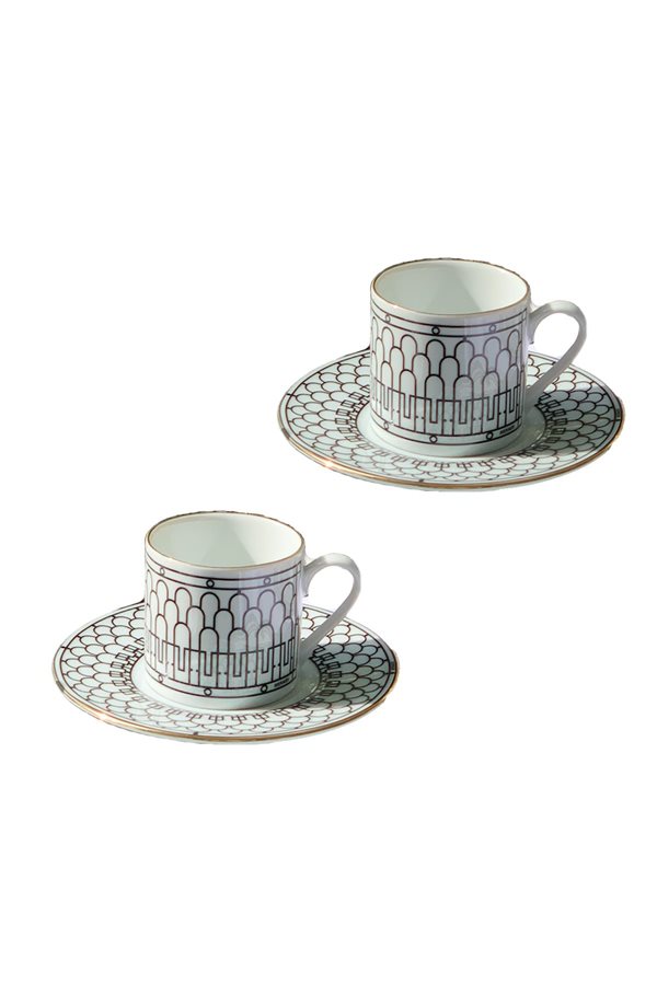 Art Deco Series Gift Packed Set of 2 Cups