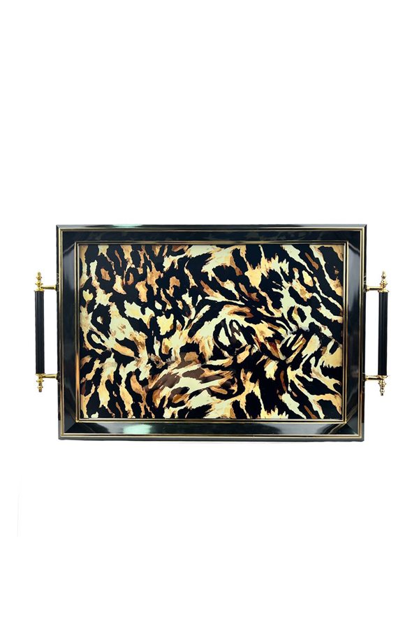 Vave Black Leopard Decorative Tray