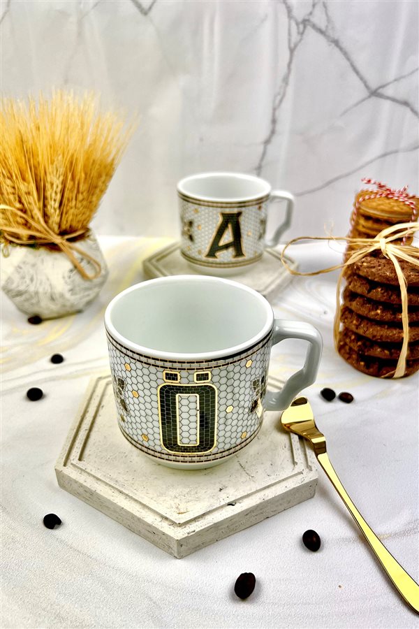 Hermione Monogram Porcelain Letter Mug - Letter Ö