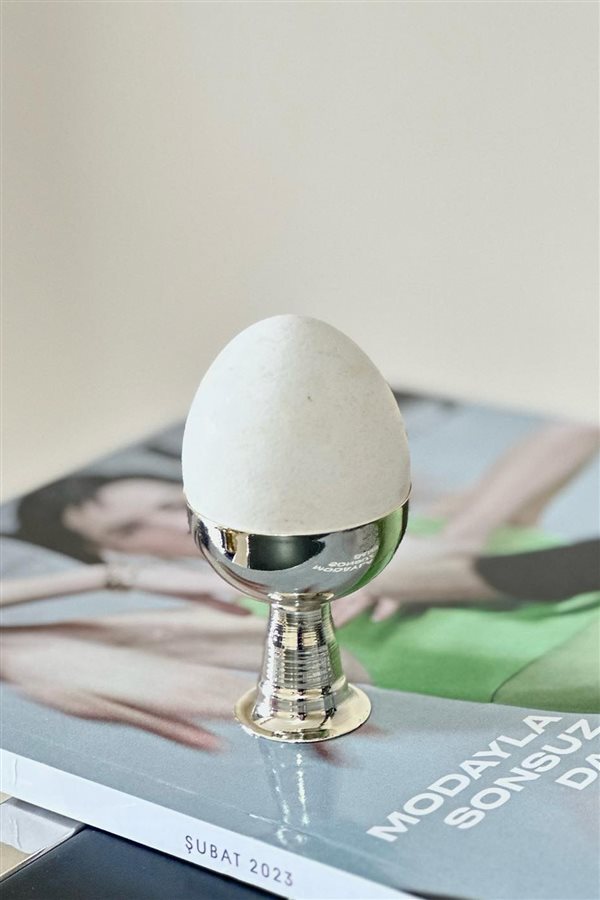Ball Single Silver Egg Cup & Turkish Delight Holder