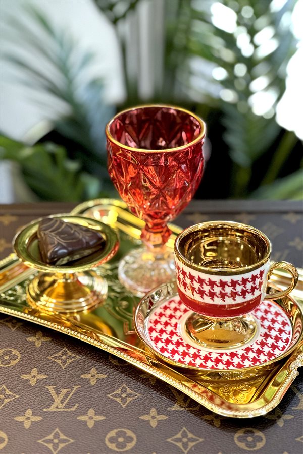 Stairs Single Gold Turkish Delight Holder
