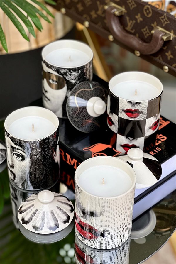 Face Theme Lid Candle