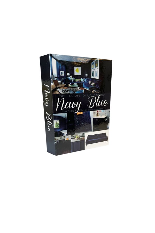 Dekoratif Kitap Kutu - Navy Blue