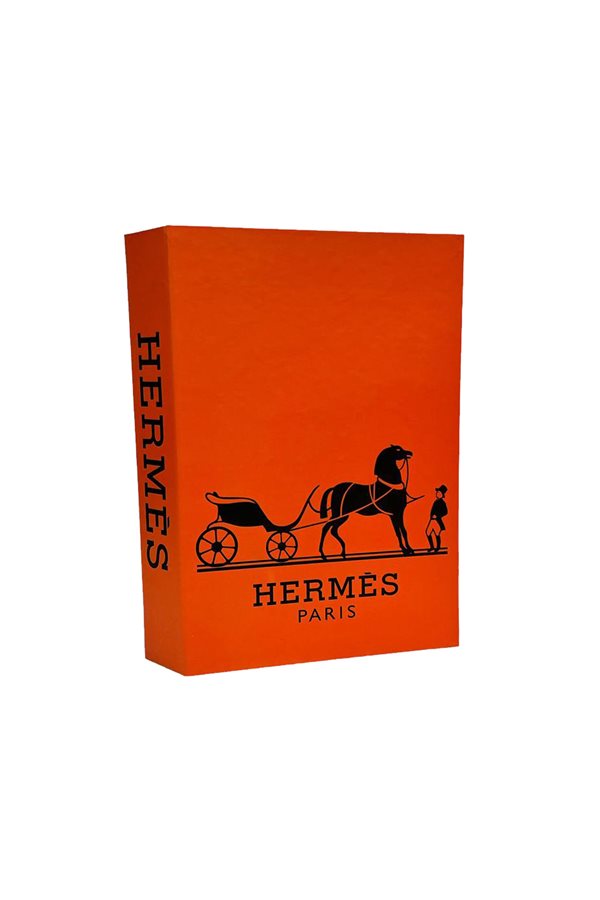 Decorative Book Box - Hermes Orange No 1