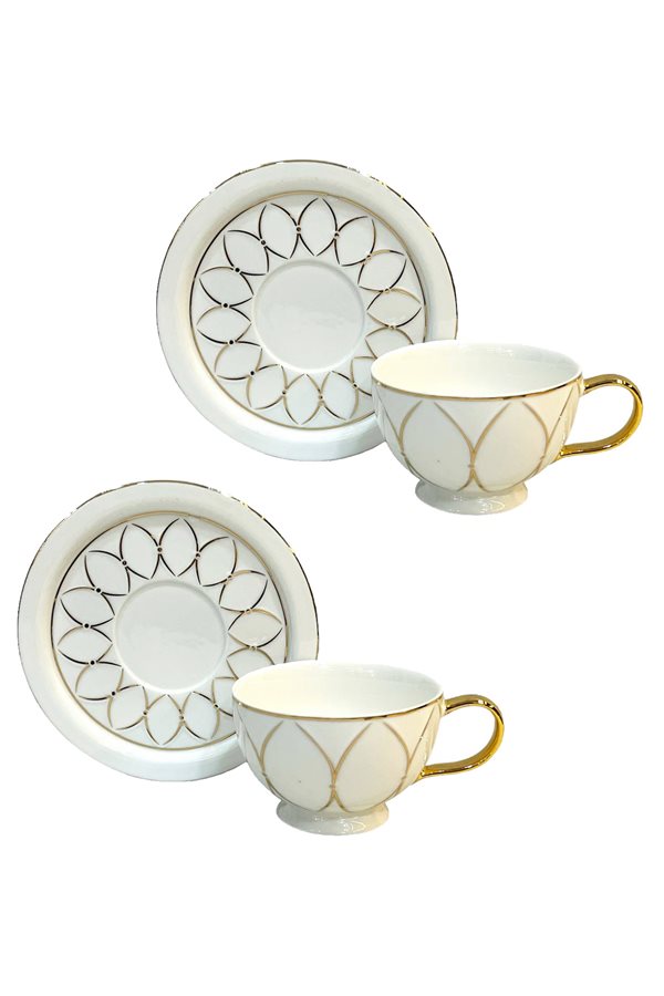 Chubby White Set of 2 Nescafe Cups