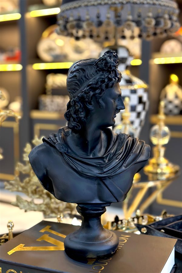 Decorative Black Apollon Sculpture