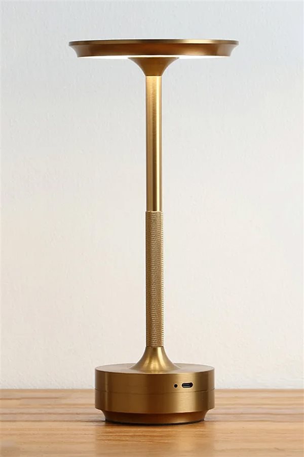 LuxeBar Gold Touch Led Rechargeable Desk Lamp