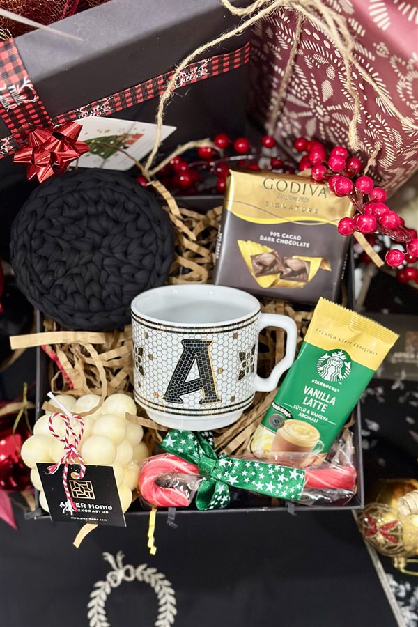 Monogram Letter Mug Gift Box - Letter A
