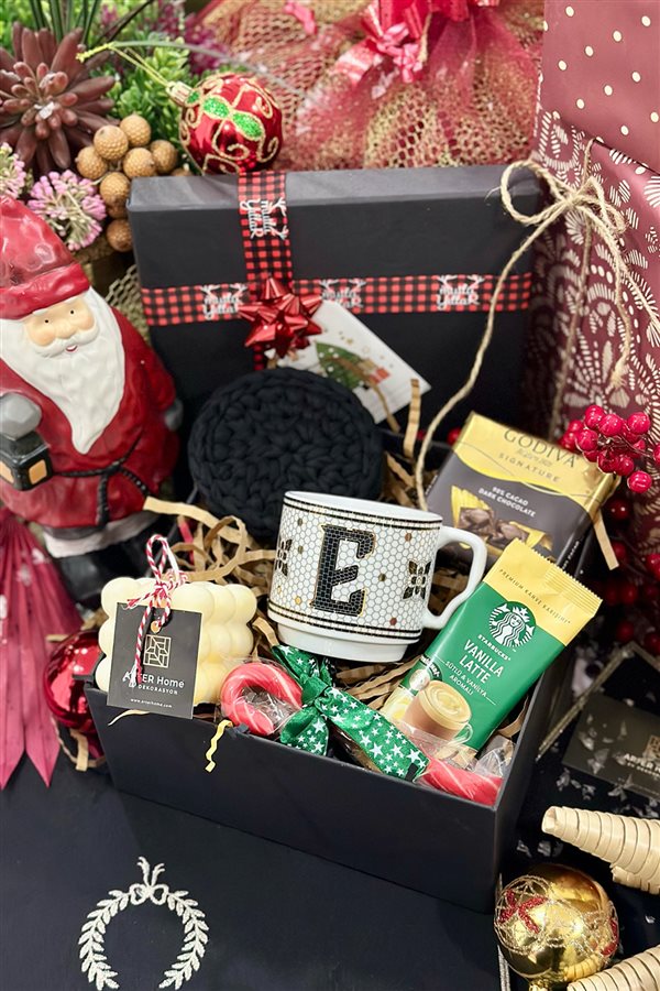 Monogram Letter Mug Gift Box - Letter E