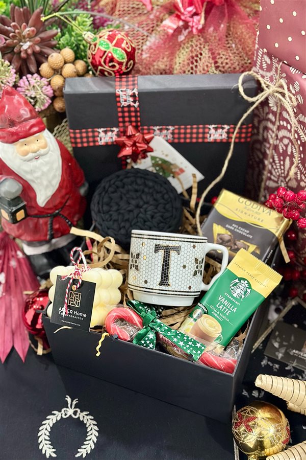Monogram Letter Mug Gift Box - Letter T