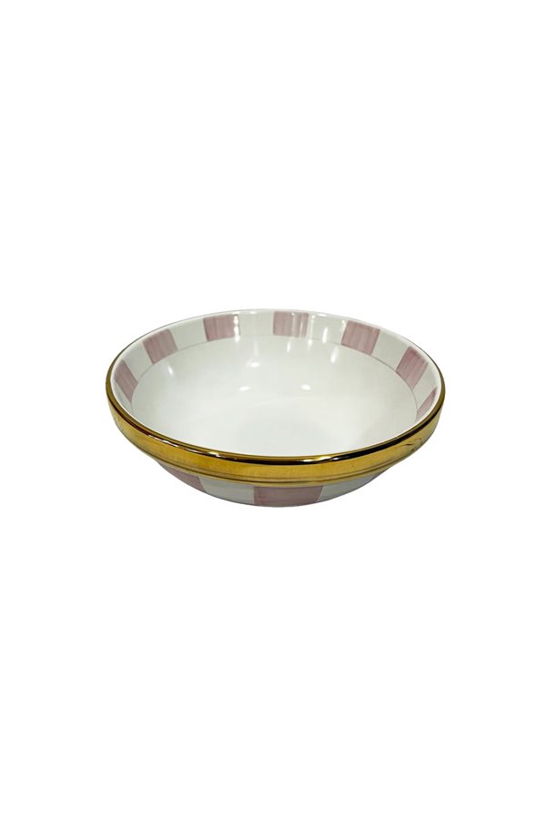 Checkered Pink 20cm Bowl