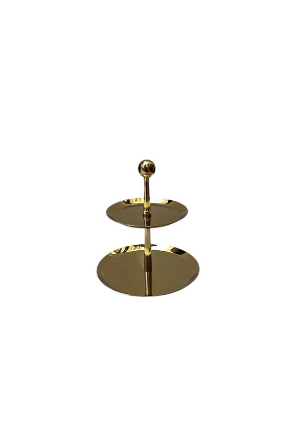 Fold Gold Mini 2 Katlı Kurabiyelik & Sunumluk