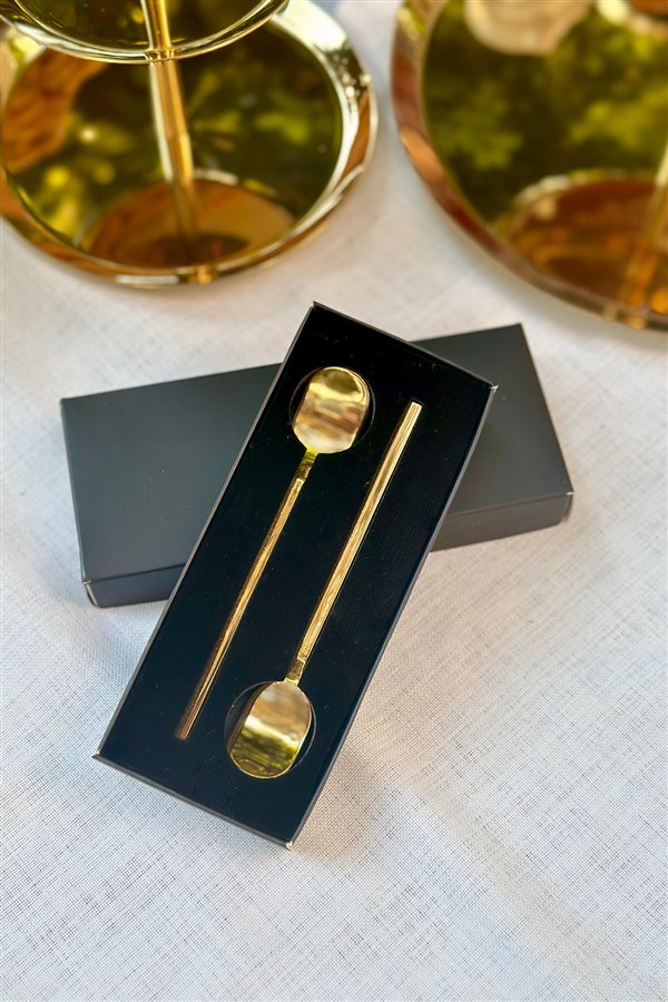 Spade 6'lı Gold Çay Kaşığı