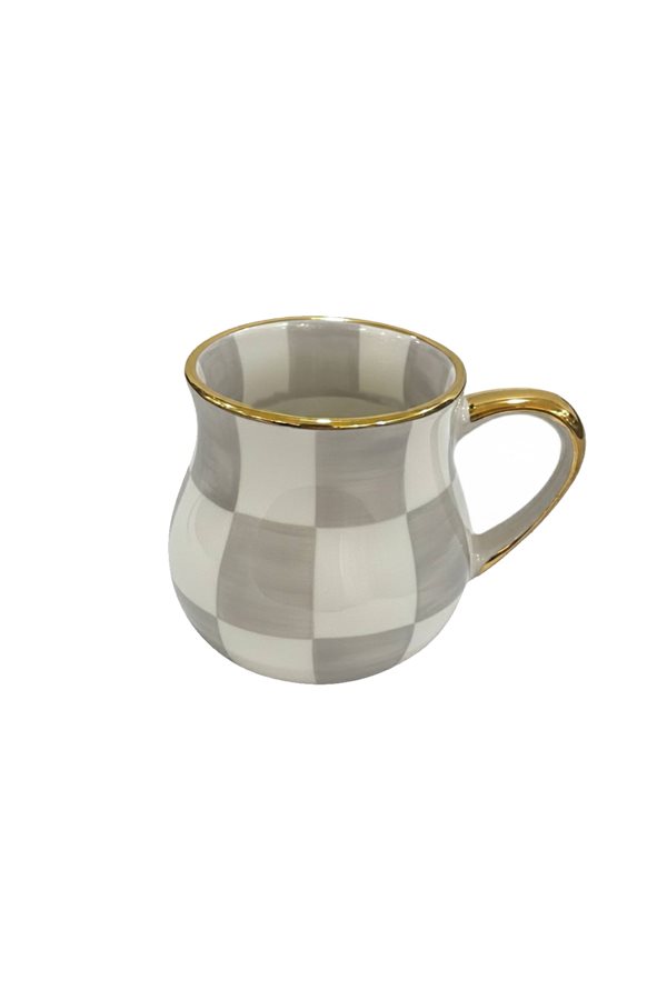 Damalı Gri Tombul Kupa