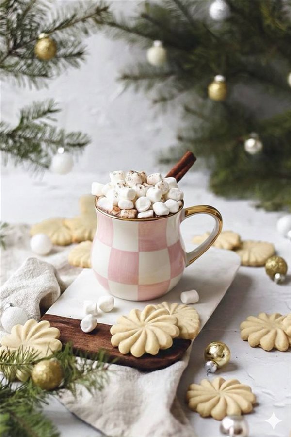 Damalı Pembe Tombul Kupa