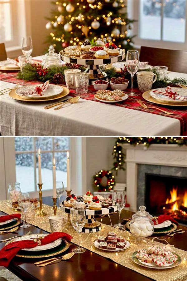 Checkered Black 35cm Round Stand