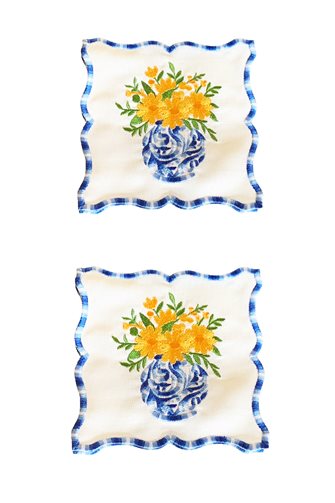 Chamomile Cocktail Napkin 2 Pieces