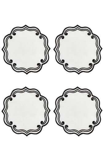 Pure Siyah Kokteyl Peçetesi 4'lü