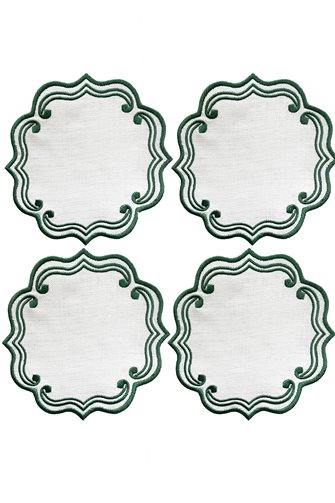 Pure Green Cocktail Napkin 4 Pieces