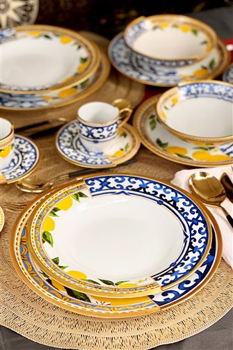 Lemon Series 6 Dinner Plates