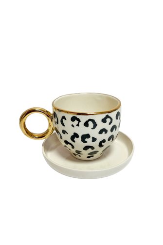 Spotted Double Single Coffee Cup Set