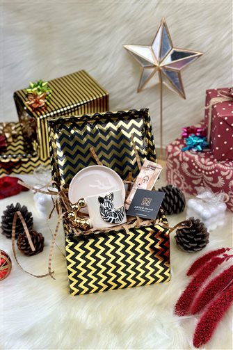 Zebra Figürlü Hediye Paketli Tekli Fincan Takımı
