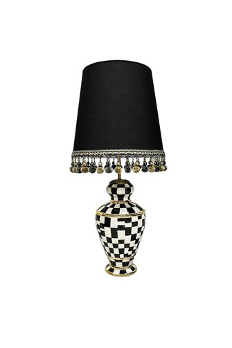 Checkered Black Lampshade